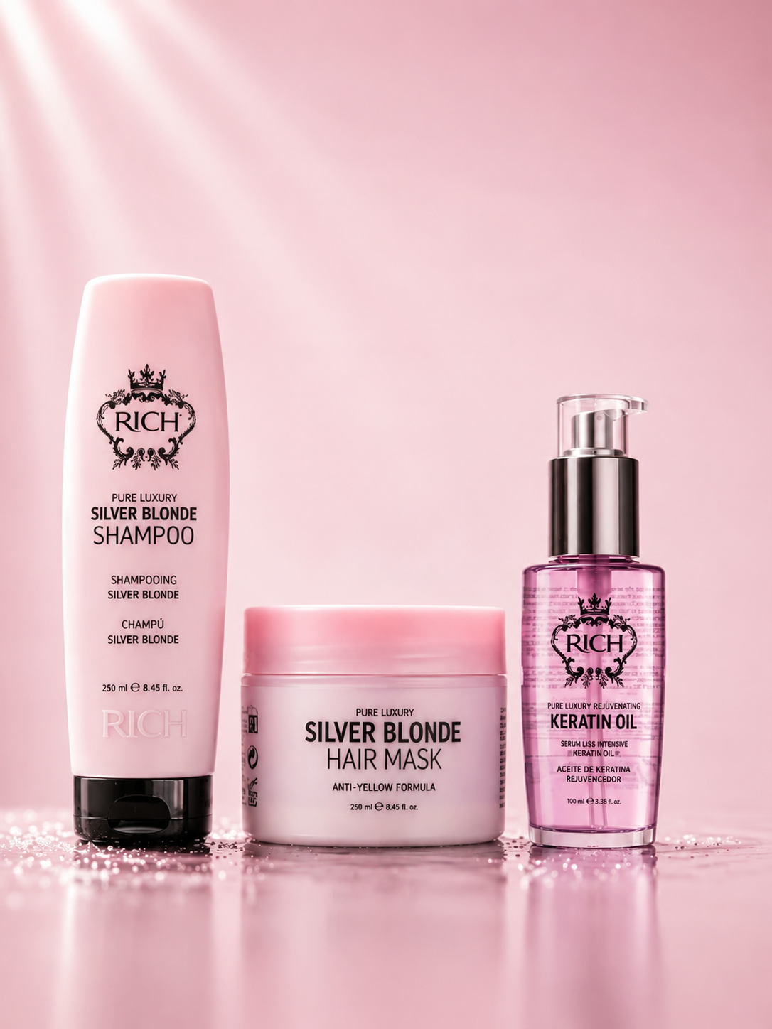 Набор для ухода за волосами «Серебряный блонд»