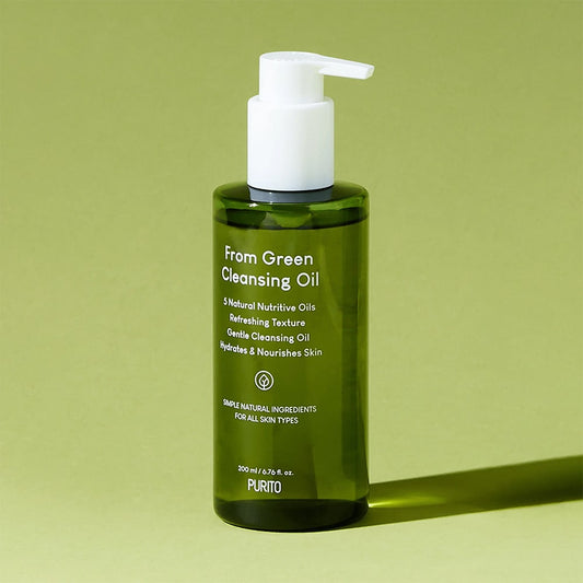 Ulei hidrofil pentru curățare blândă, eliminarea excessului de sebum și impurităților PURITO From Green Cleansing Oil 200ml