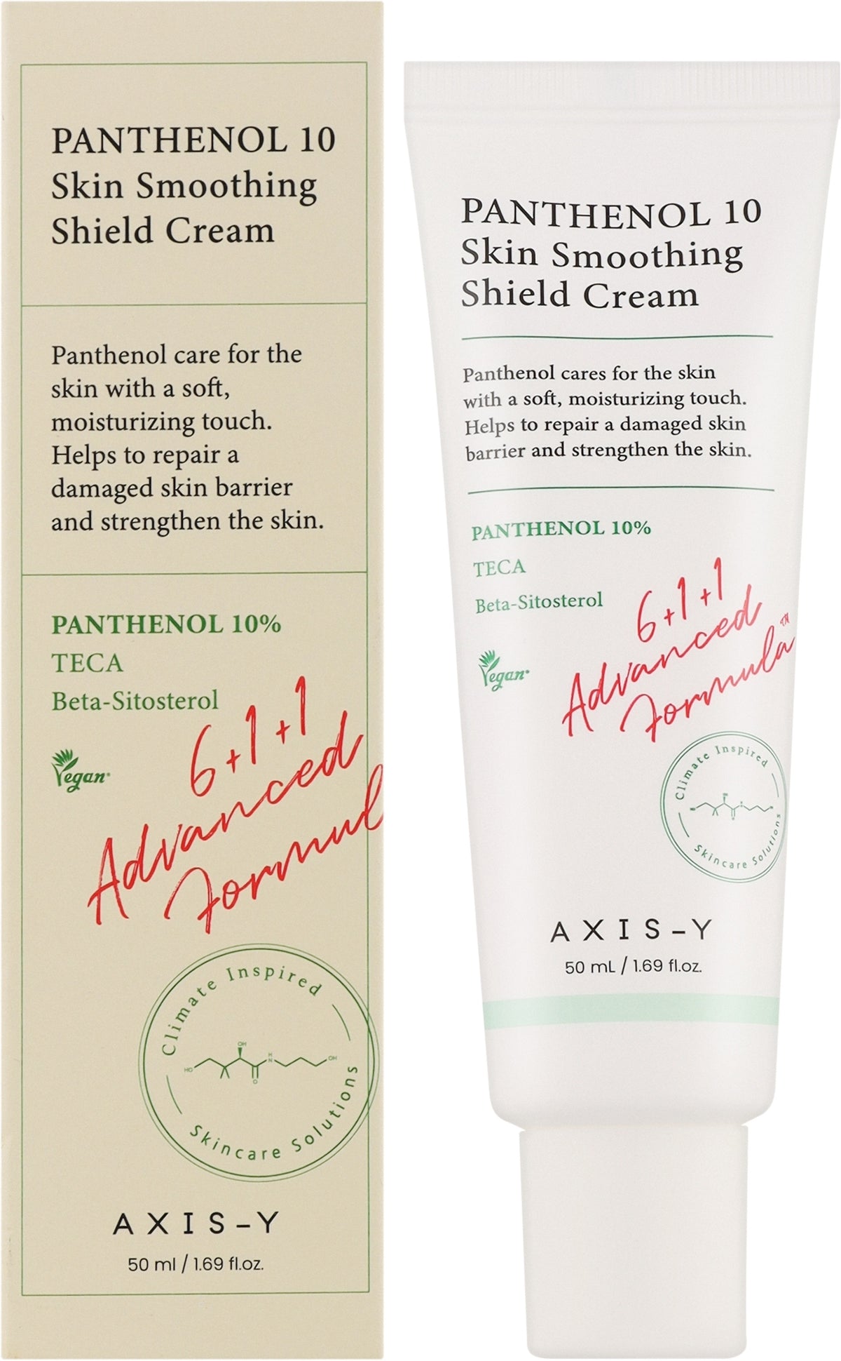 AXIS-Y Cremă pentru față Panthenol 10 Skin Smoothing Shield, 50 ml