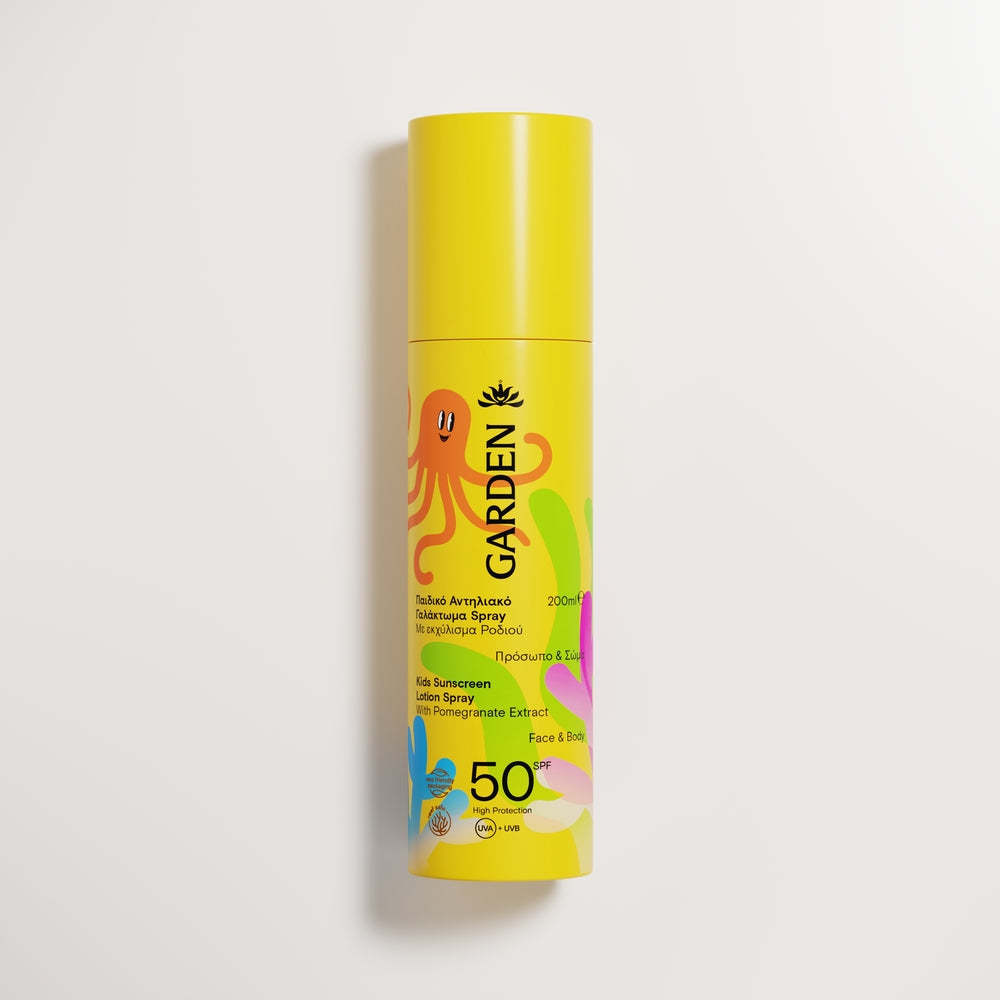 Солнцезащитный лосьон-спрей для детей с экстрактом граната SPF50 200мл