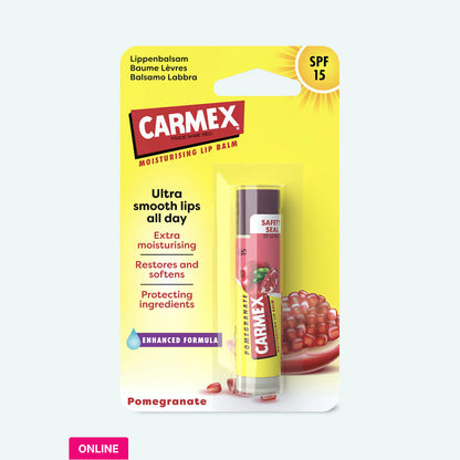 Balsam buze CARMEX Lip Balm Premium Pomegranate STICK 4.25g – SPF15