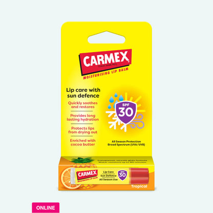 Balsam buze CARMEX Stick Sun Defense Tropical SPF 30