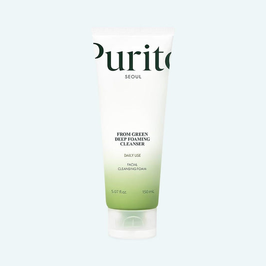 Spuma de curatare cu Ceai Verde, Centella și Houttunya Cordata Purito From Green Deep Foaming Cleanser 150 ml